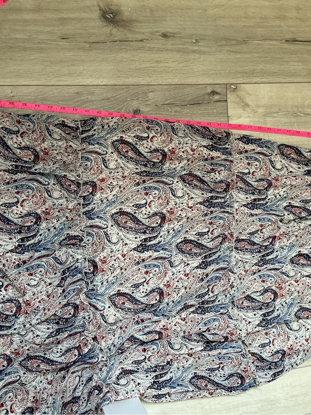 Indigo Rose Paisley Maxi Dress - Sleeveless Tie Neck - Picture 9 of 9